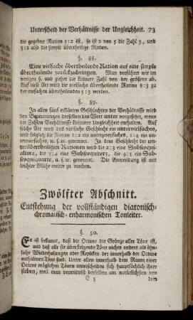 Zwölfter Abschnitt. Entstehung der vollständigen diatonisch-chromatisch-enharmonischen Tonleiter.
