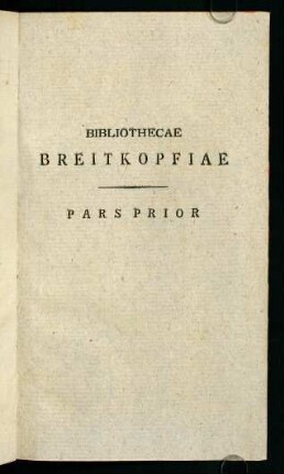 I-VI, Praefatio