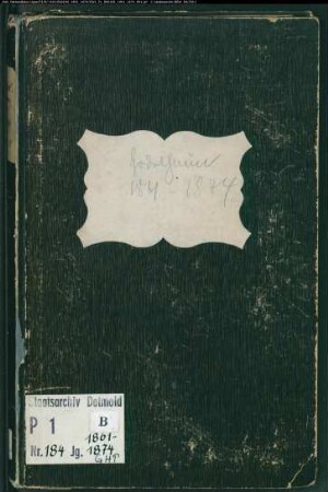 Kirchenbuchduplikat der katholischen Gemeinde Godelheim, Kreis Höxter (GHT 1861-1874) (Gemeinde: Katholische Gemeinde Godelheim)