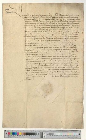 Präsentation an Propst Jacob Schomaker für eine Vikarie am Marien Altar zu St. Lamberti [lat].