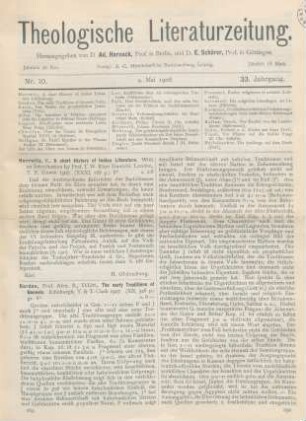 289-291 [Rezension] Gordon, Alex. R., The early Traditions of Genesis