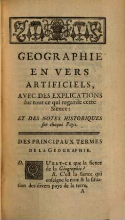 Géographie Universelle : Exposée Dans Les Diferentes métodes qui peuvent abréger l'étude & faciliter l'usage de cette science