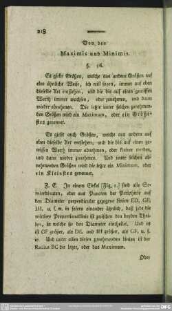 Von den Maximis und Minimis
