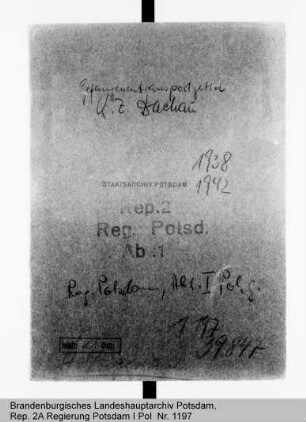 Transportzettel für die Beförderung von Gefangenen nach dem KZ Dachau