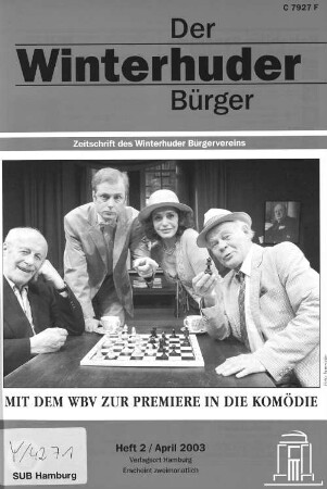 Heft 2 / April 2003 : Zeitschrift des Winterhuder Bürgervereins