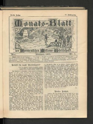 Mai. Bremen, 1905. Nr. 5.