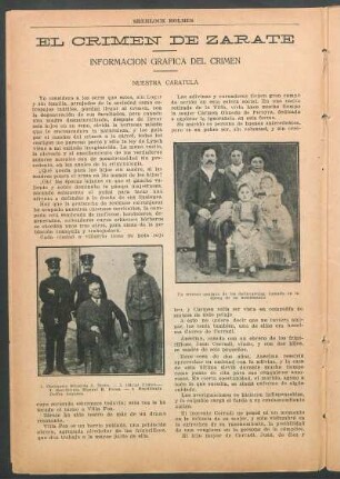 El crimen de Zarate - Información gráfica del crimen - Nuestra carátula