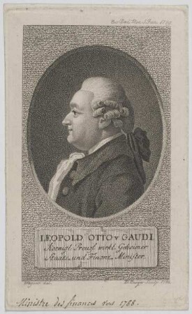 Bildnis von Leopold Otto v. Gaudi