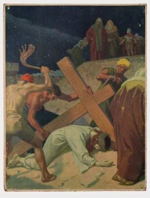 Jesus trägt das Kreuz nach Golgatha