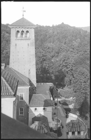 Waldenburg. Blick vom Schlossturm nach dem Rotenberg
