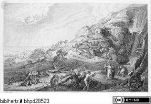 L'Imperiale e Reale Galleria Pitti / illustrata per cura di Luigi Bardi, Firenze : Tipografia Galileiana, 1837-1842, Band 1., Die Insel der Phäaken (Taf. 81)