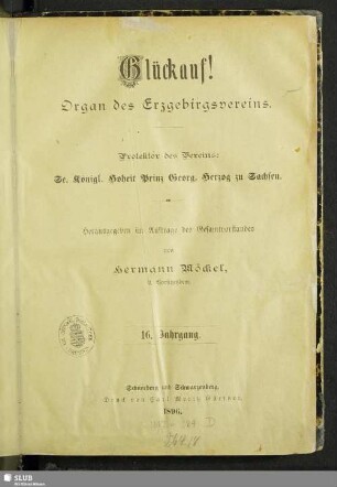 16.1896: Glückauf : Zeitschrift des Erzgebirgsvereins
