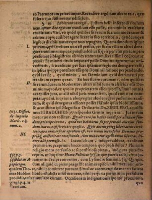 Exercitatio Philosophica De Transitu Exercituali Denegato, An, & quousqve justi belli titulum promereri queat