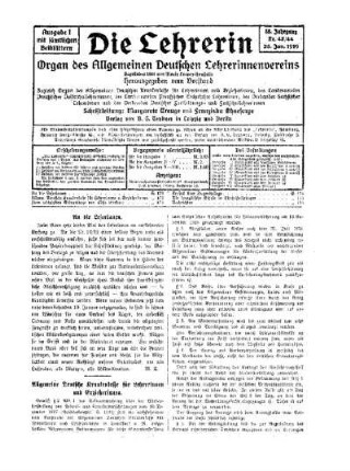 An die Leserinnen