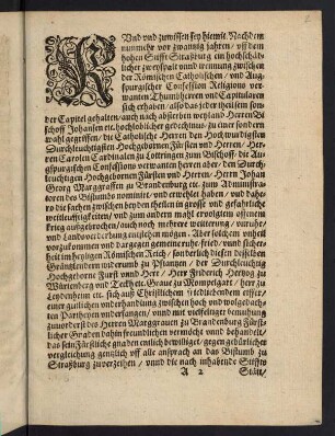 2r-8r, Warhafftige und Eygentliche Vertrags-Articulen ...