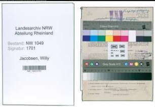 Entnazifizierung Willy Jacobsen , geb. 11.11.1902 (Maschinist)
