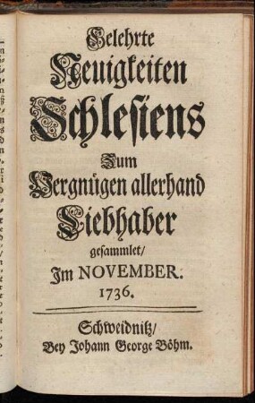 Im November. 1736.