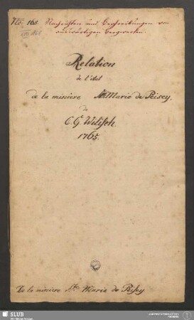 Relation de l'estat de la miniere St. Marie de Peisey - XVII 168 4.