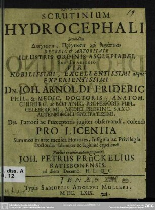 Scrutinium Hydrocephali