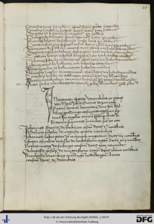 [fol. 39] Rektorat Johannes Sutor 1487/88