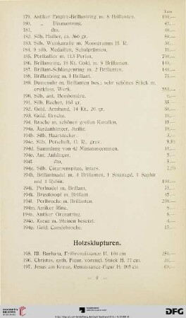 Holzskulpturen (Nr. 195-199)