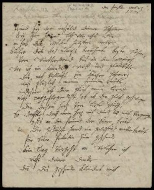 Brief von Anna Luise Karsch an Rudolf Erich Raspe