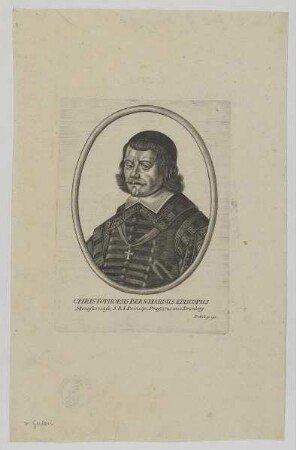 Bildnis des Christophorus Bernhardus