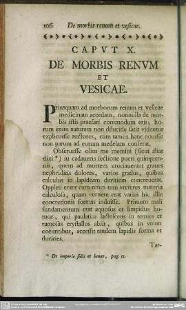 Caput X. De Morbis Renum Et Vesicae