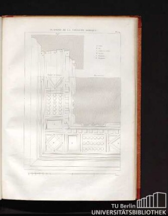 Plafond de la corniche dorique. Pl. 14.
