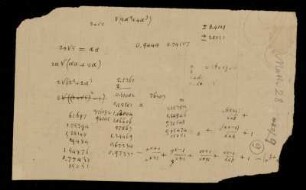 Mathematische Notizen