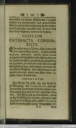 Casus LVIII. Cataracta Consumata