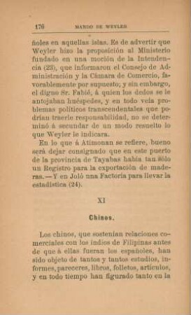 XI. Chinos