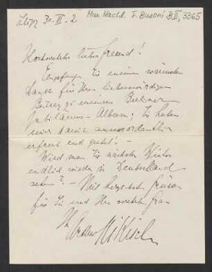 Brief an Ferruccio Busoni : 30.03.1902