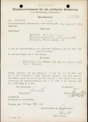 Kemmler, Hermann