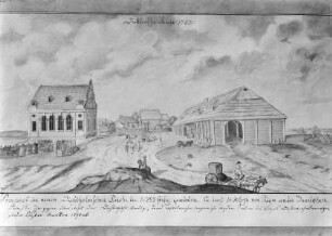 Prospekt der neuen Dahlholm'schen Kirche, die 1783 fertig geworden