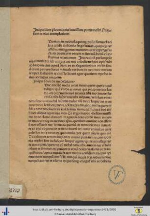 Incipit liber prelocutionis…