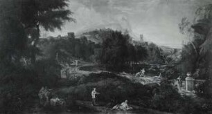 Gebirgslandschaft mit Nymphen