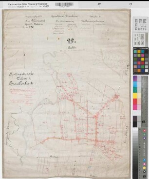 Velsen (Warendorf), Rentengutsache Velsen, Brouillonkarte
