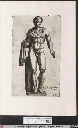 Skulptur des Augustus.