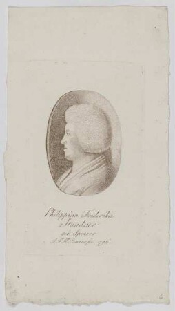 Bildnis der Philippina Friderika Staudner, geb. Spoerer