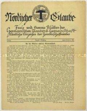 Völkisch-religiöses Mitteilungsblatt