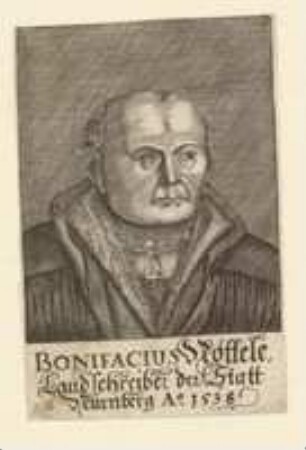 Bonifacius Nöttele, Landschreiber der Stadt Nürnberg