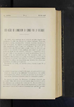 No 3, Mars 1908
