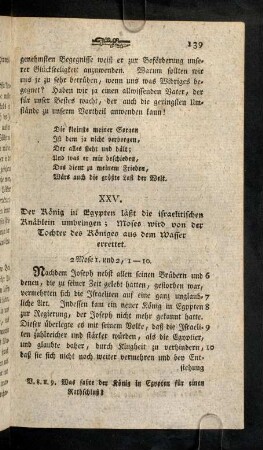 139-143, XXV: Der Koenig in Egypten