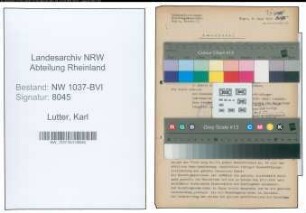 Entnazifizierung Karl Lutter , geb. 06.07.1898 (Einkaeufer)
