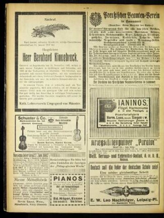 Nachruf : [Herr Bernhard Kinnebrock]