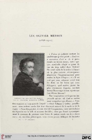 5. Pér. 4.1921: Luc-Olivier Merson (1846 - 1920)