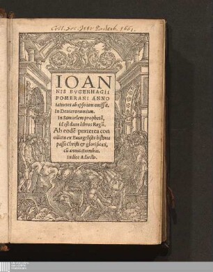 Ioannis Bvgenhagii Pomerani Annotationes ab ipso iam emissæ. In Deuteronomium