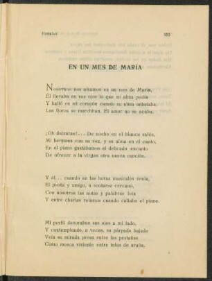 En un mes de María
