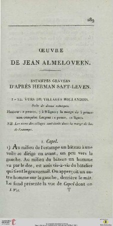 Oeuvre de Jean Almeloveen